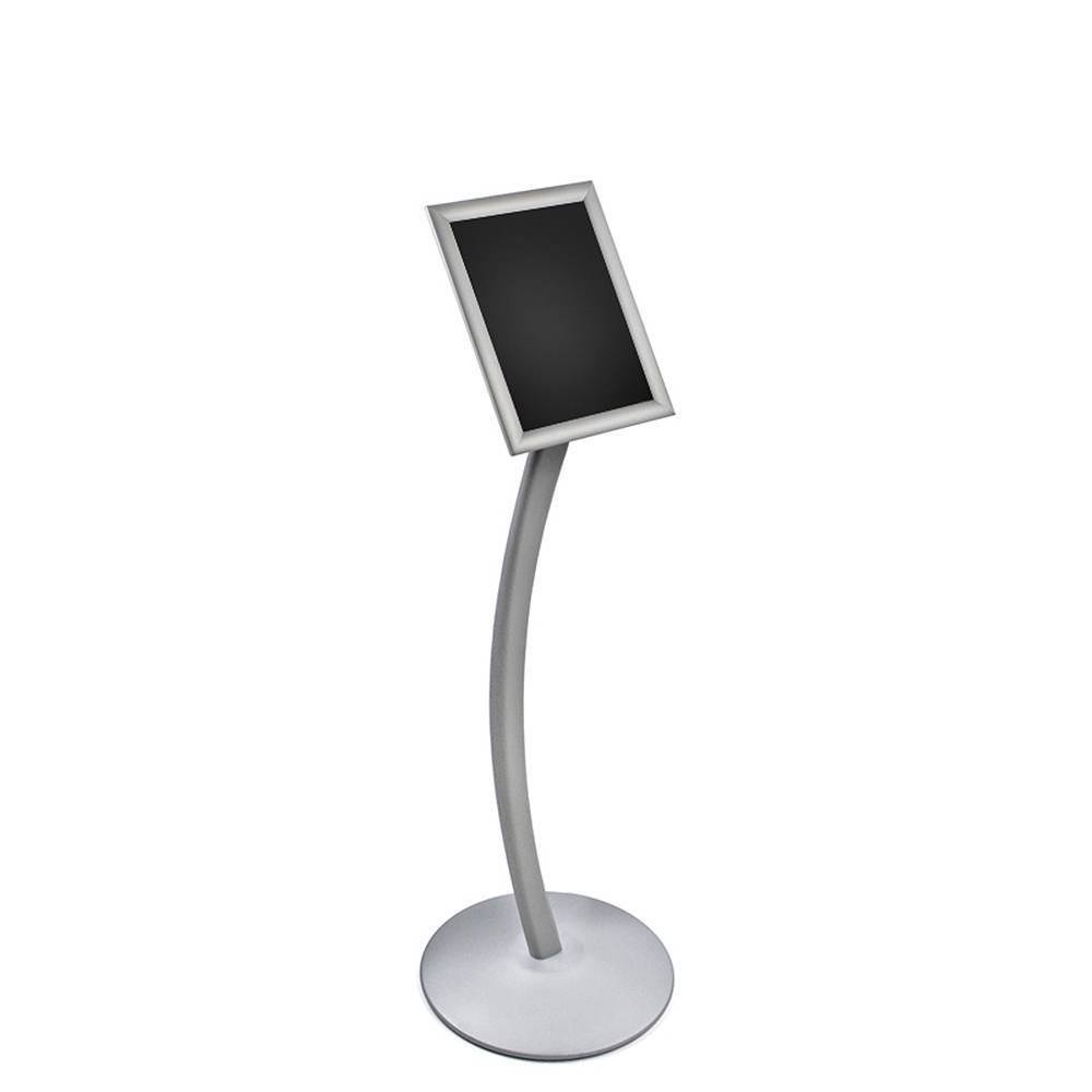 Snap-Frame Sign Holder with Curved Metal Stand F333