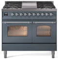 Blue Grey Dual Fuel Propane Gas Range Y3673
