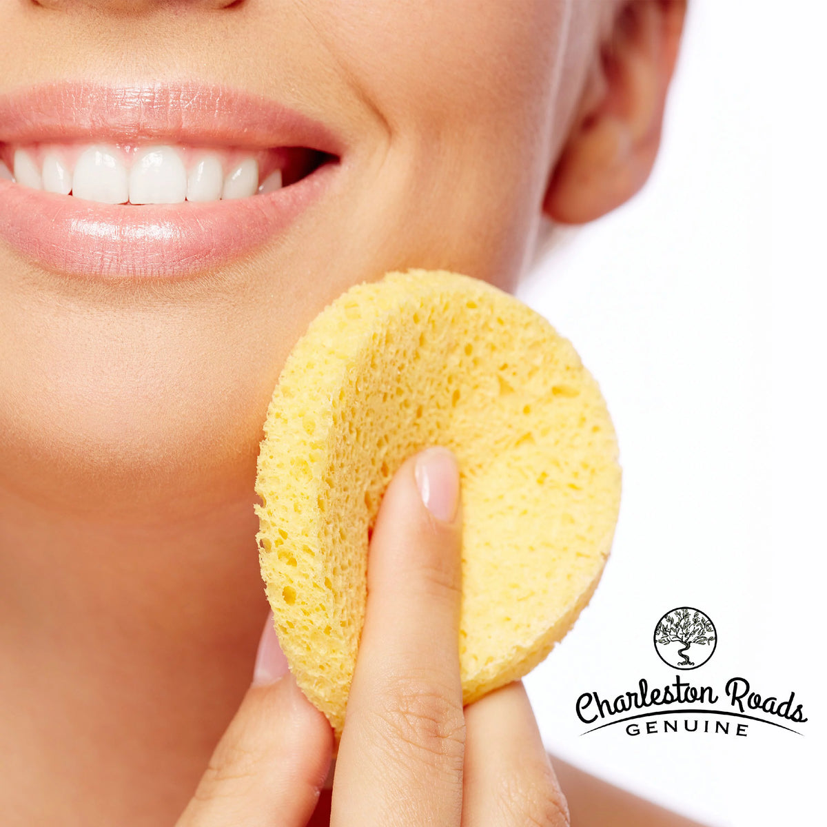 Compressed Cellulose Facial Cleansing Sponge (White, 50) S119261