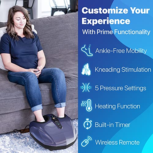 Foot Massager Machine with Deep-Kneading, Compression, Shiatsu, and Heat U68847