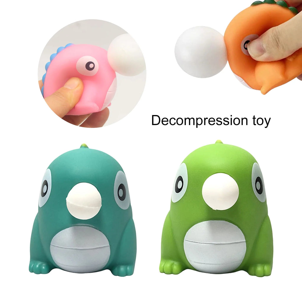Dinosaur Squeeze Toy Blowing Balloon Soft TPR Stress Relief Toy P79522