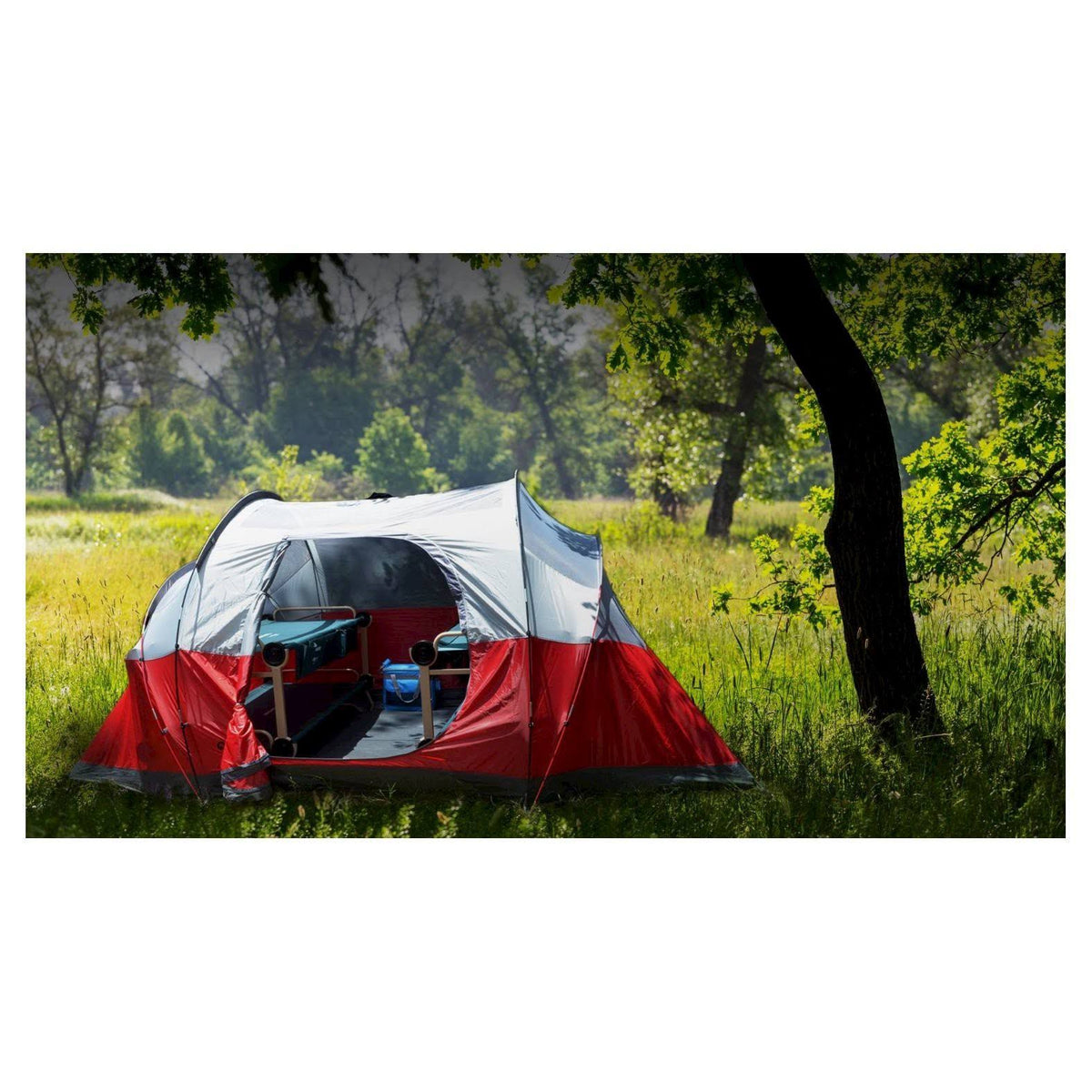 CamOBunk Large with 2 Organizers Cabinets - Green - Camping I800722