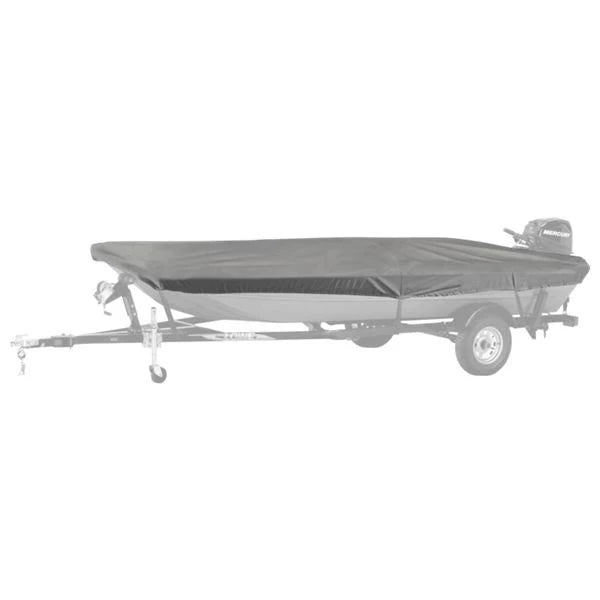 Grey Boat Cover for Aluminum Jon Boats with Outboard O696392
