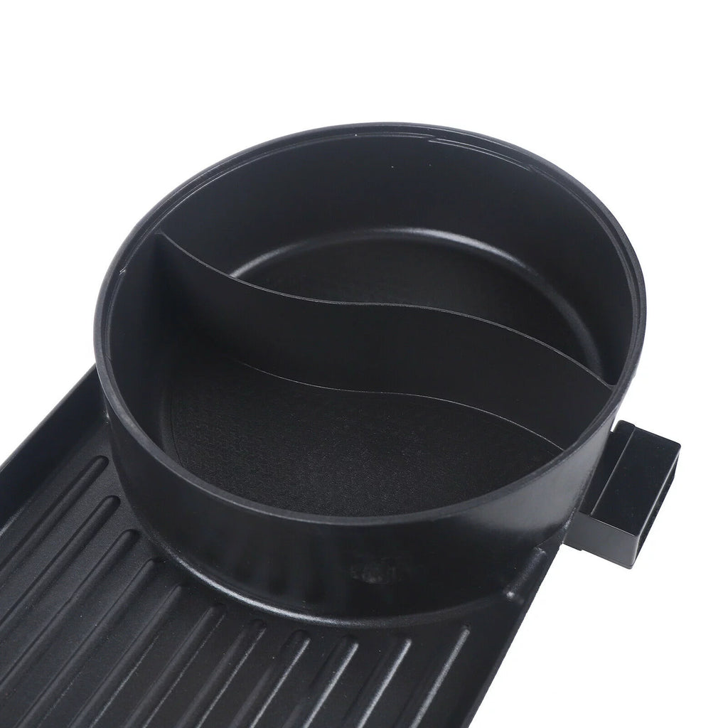 2 in 1 Electric Hot Pot Barbecue Grill Non-Stick Pan B778