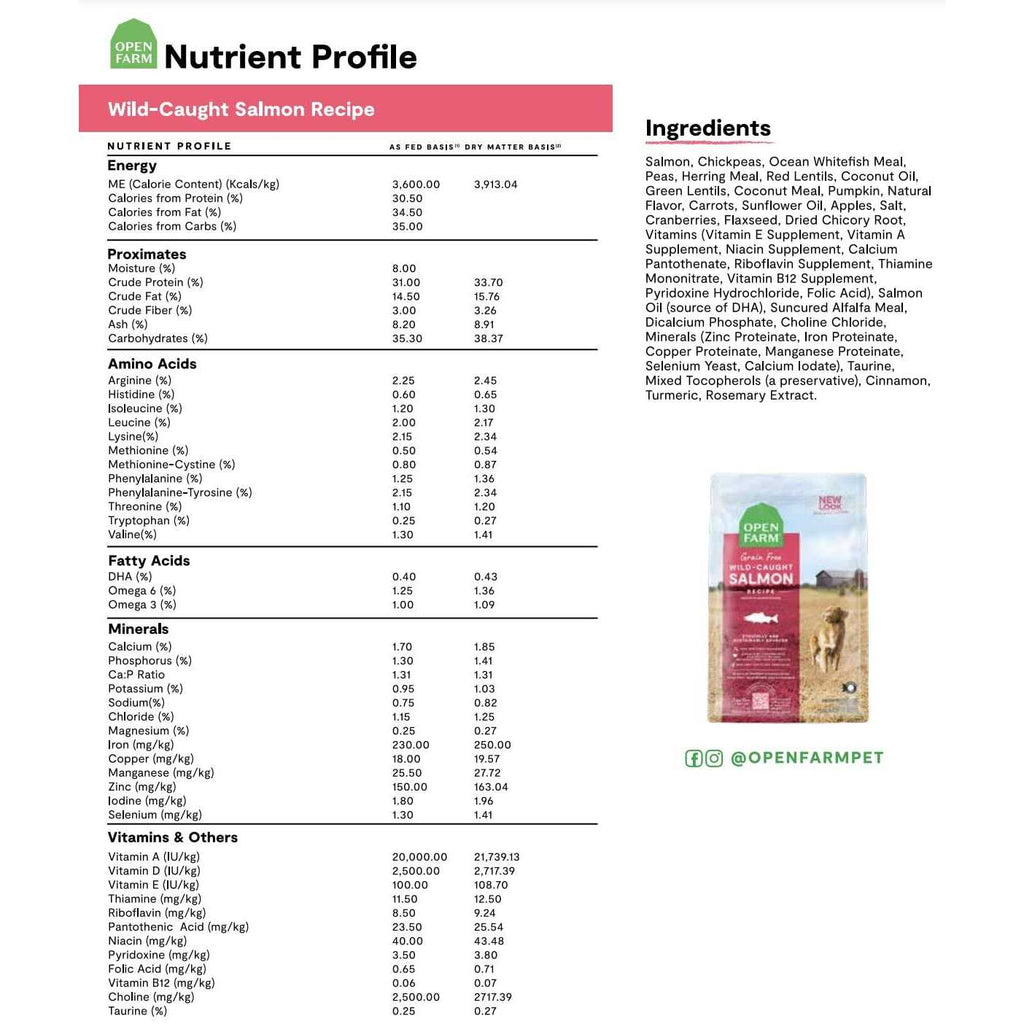 Grain-Free Wild-Caught Salmon Dry Dog Food M701981
