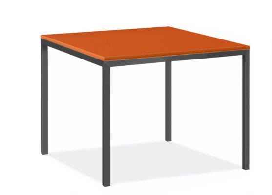 Orange Recycled HDPE Parsons Patio Table G88807