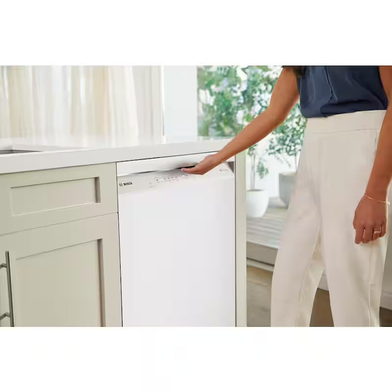 White 24 in. Dishwasher with Stainless Steel Tub and 3rd Rack J4443