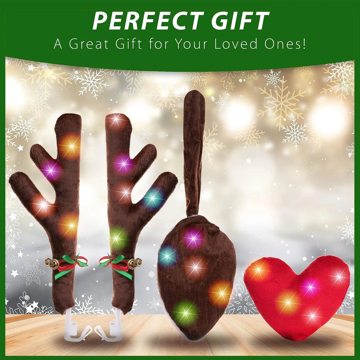 Car Reindeer Kit with LED Lights Y7732