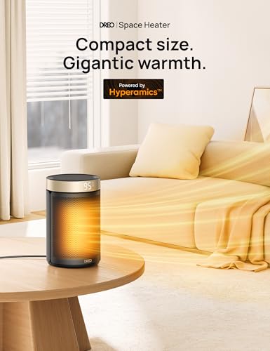 Portable Electric Space Heater with Thermostat and Remote M63263