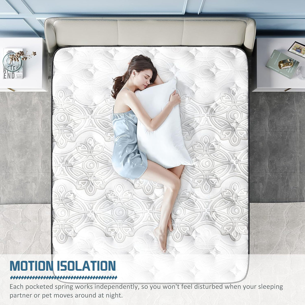 Queen Size Memory Foam Innerspring Hybrid Mattress H847