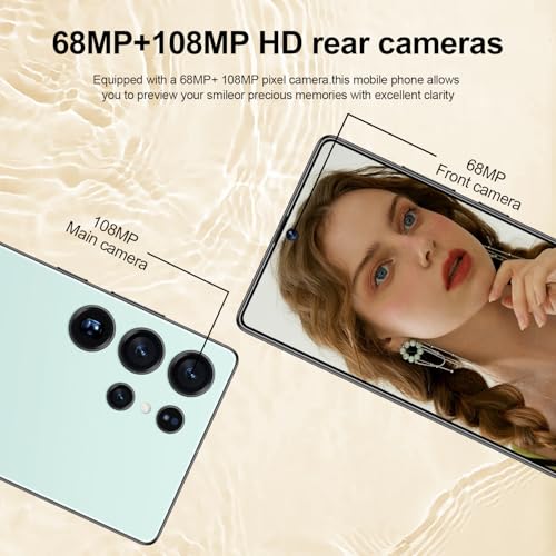 Unlocked Android Phone 6.99" AMOLED 7000mAh 8GB RAM 256GB Blue I970