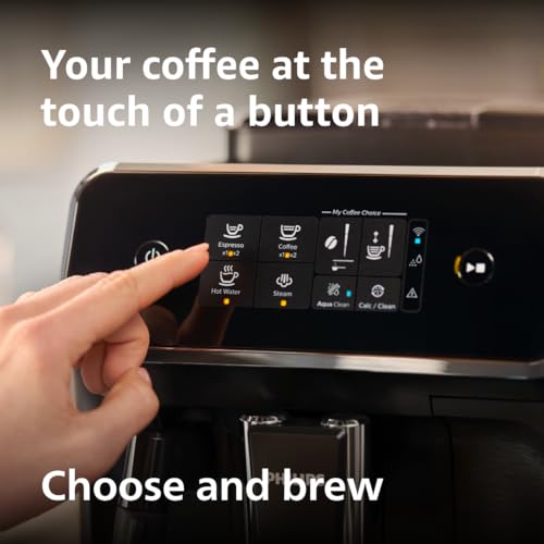Black Fully Automatic Espresso Machine with Ceramic Grinder R385