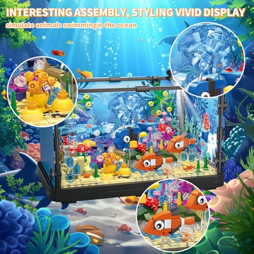 725 Pcs Lighting Aquarium Building Kits A11720
