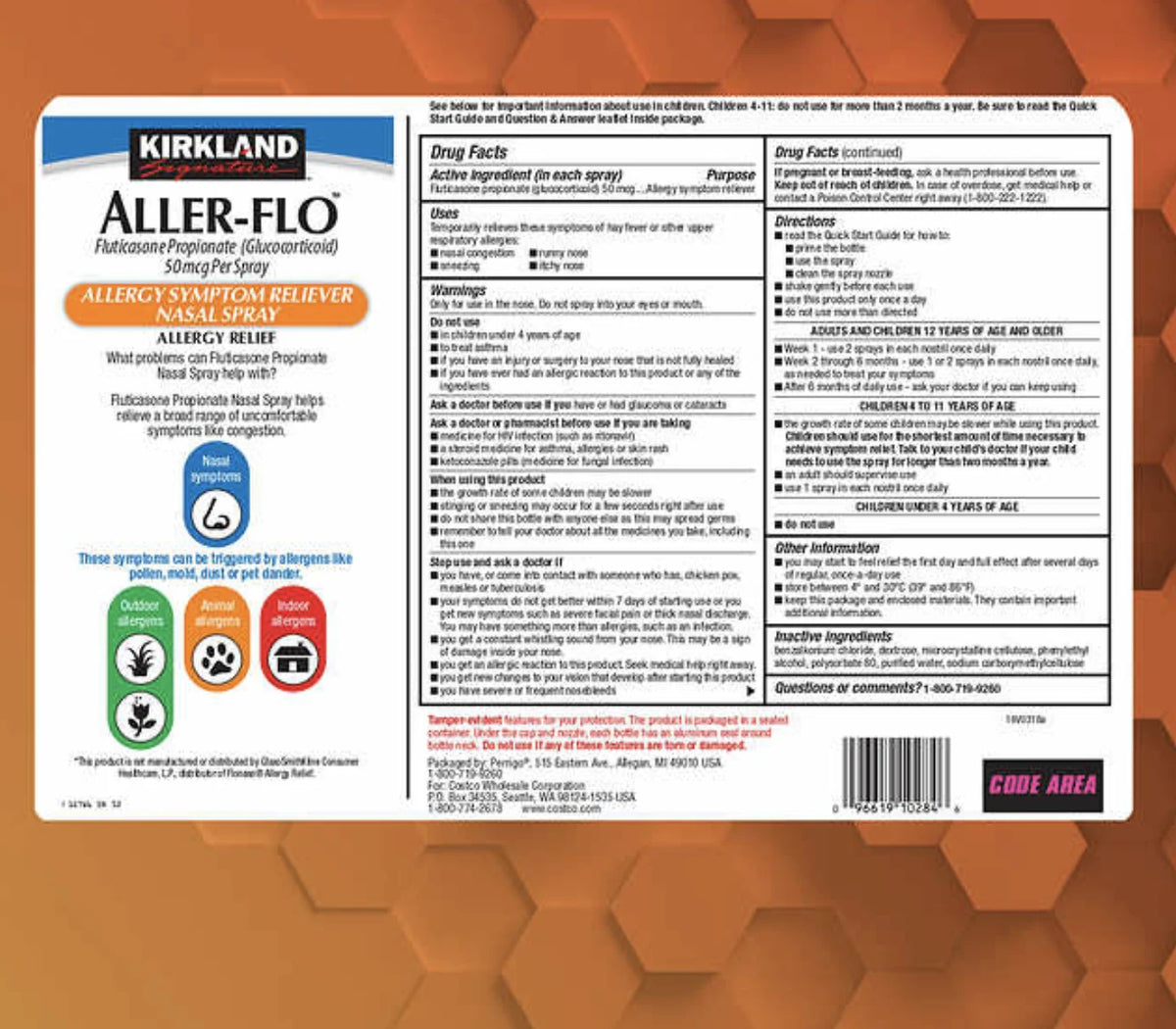 Aller-Flo 50mcg Allergy Spray, 5 Bottles I273365