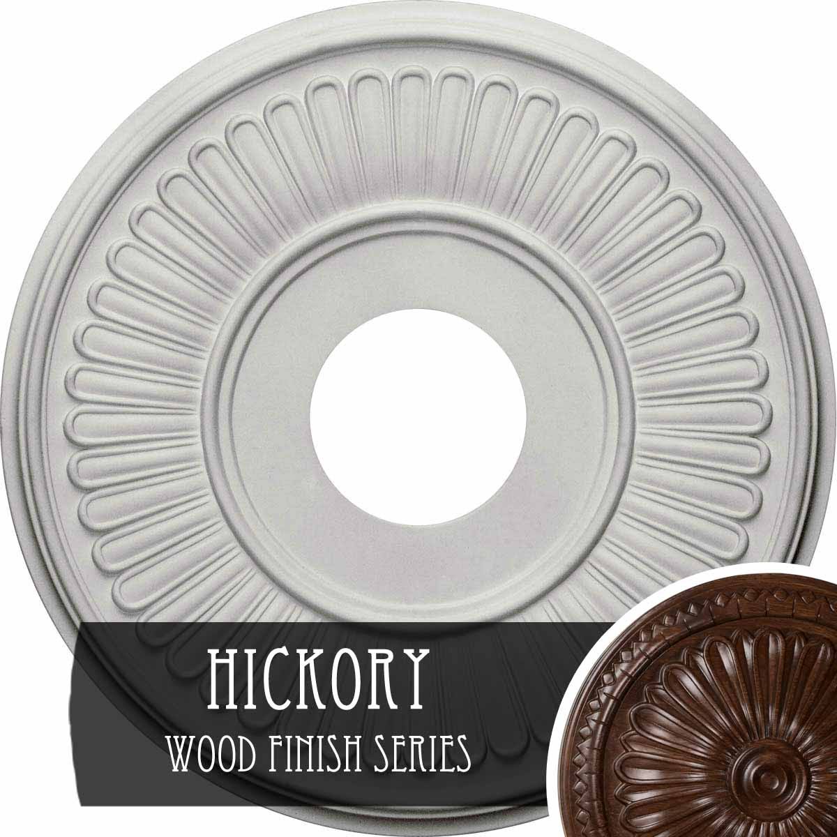 Hand-Painted Hickory Ceiling Medallion S217866