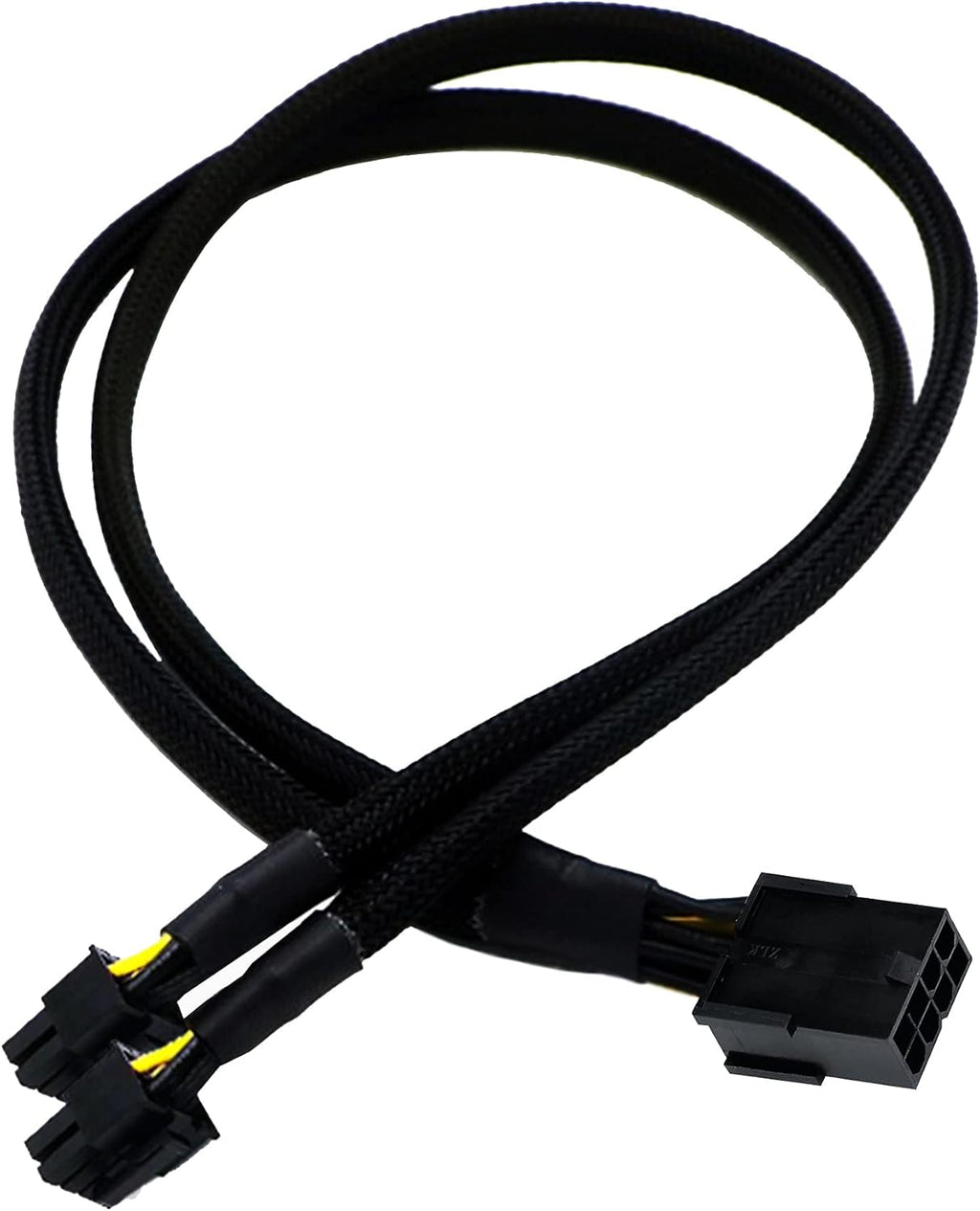 16 AWG PCI-e 8 Pin Female to Dual 8(6+2) Pin Male Sleeved Splitter Power Extension Cable 20 inches (4 Pack) J573