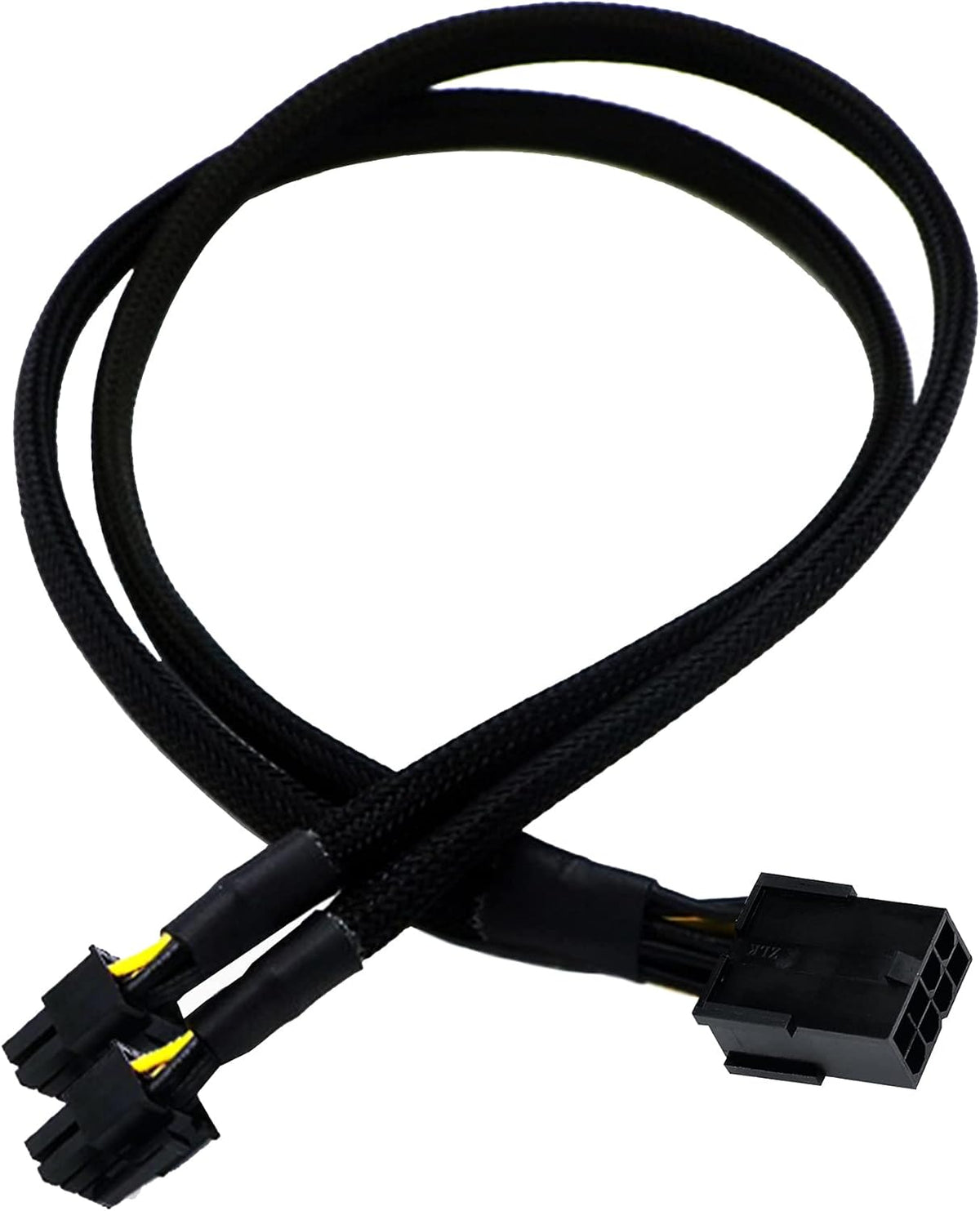 16 AWG PCI-e 8 Pin Female to Dual 8(6+2) Pin Male Sleeved Splitter Power Extension Cable 20 inches (4 Pack) J573