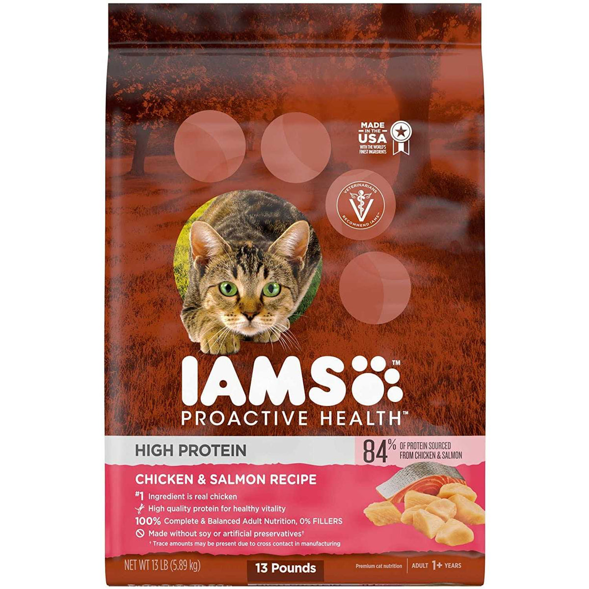 High Protein Chicken & Salmon Dry Cat Food P20608