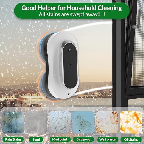 Window Cleaning Robot with Dual Water Spray, 3000Pa Suction Power P5935