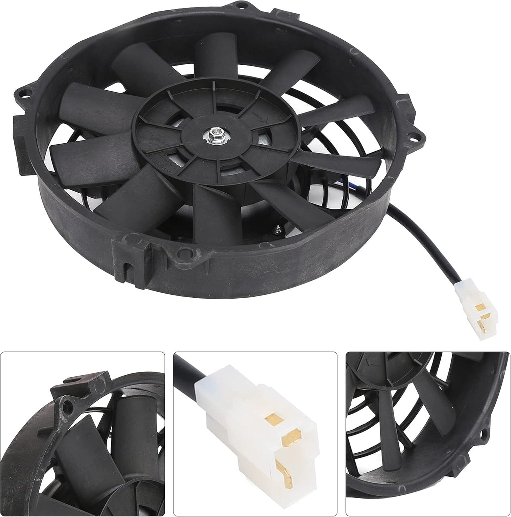 8in Slim Electric Cooling Fan Radiator 24V 80W 600CFM Pack of 2 N6895