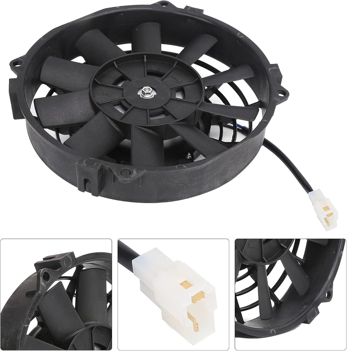 8in Slim Electric Cooling Fan Radiator 24V 80W 600CFM Pack of 2 N6895