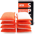 8Pcs Microfiber Car Wax Applicator Sponge, 6in x 3.3in x 0.8in Y25100