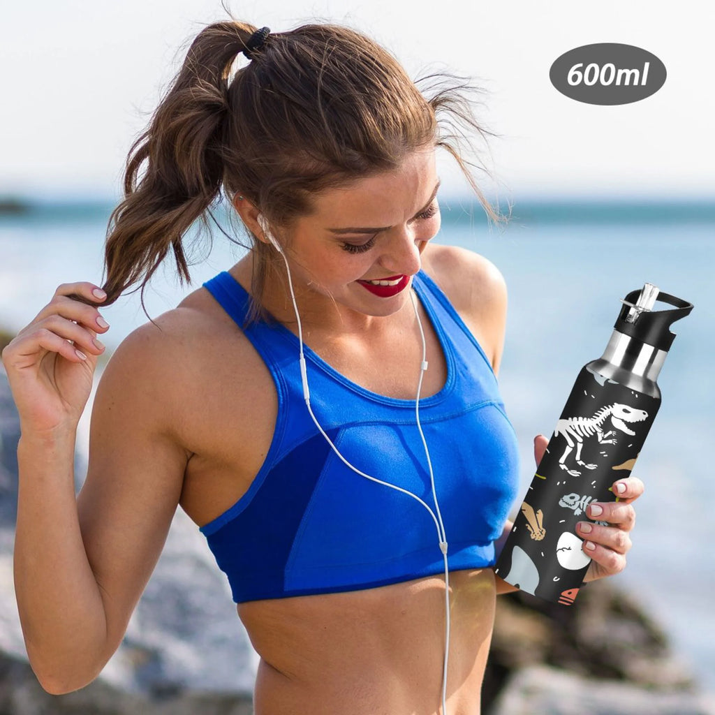 Stainless Steel Vacuum Insulated Water Bottle with Straw Lid 20 OZ Z289370