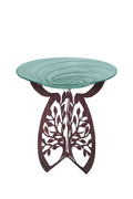 Laser Cut Bird Bath Stand and Glass Embossed Bird Bath Set D901510