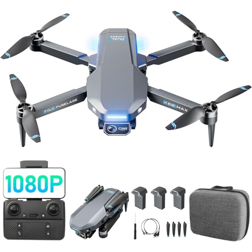 Drone with Camera 1080P FPV Quadcopter Brushless Motor Black E4531