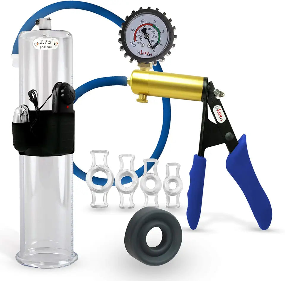 Penis Pump with 4 Constriction Rings G540