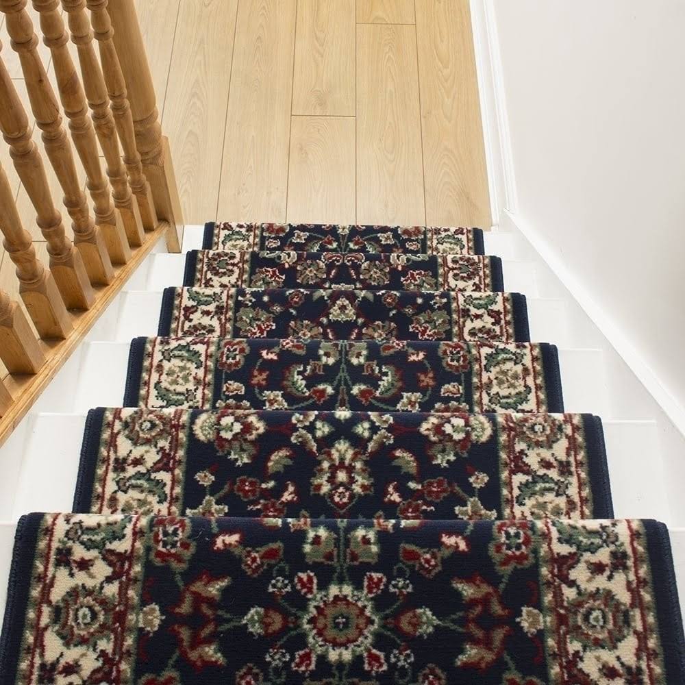Persian Blue Stair Carpet Runner 35 foot R67132