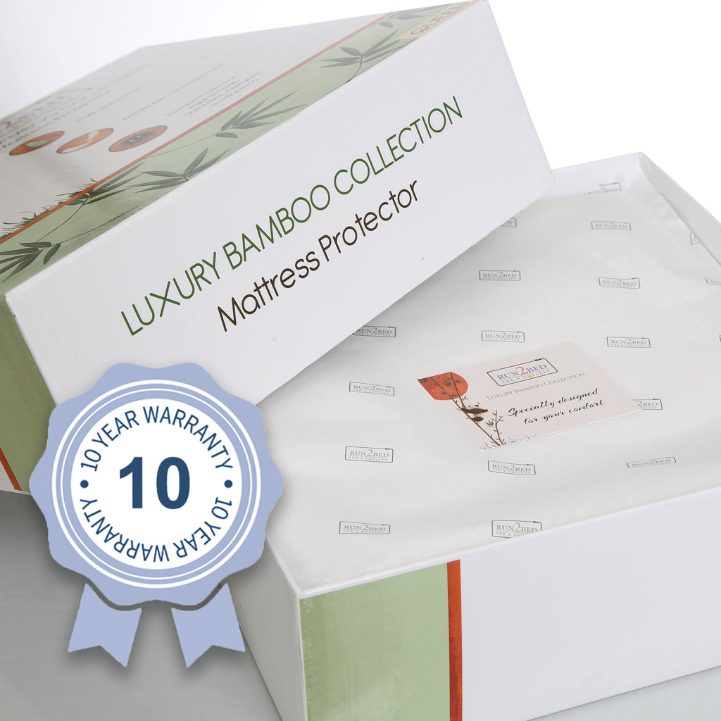 Bamboo Mattress Protector Split Cal King Waterproof L7782