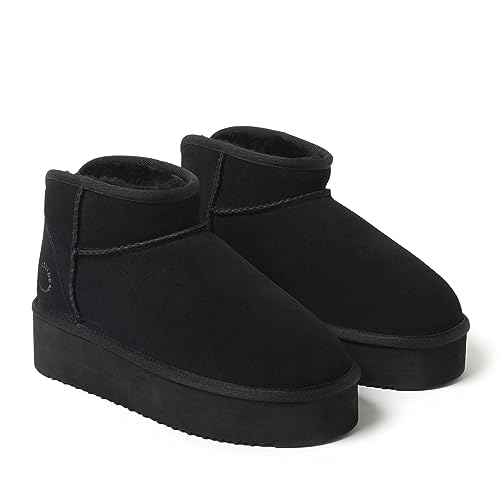 Women's Shearling Fur Lined Mini Ankle Boot B613743
