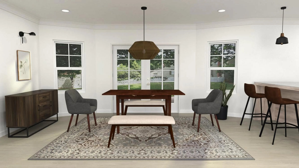 Rectangle Dining Table Top with Leaf 32 By 60-Inch Q7922