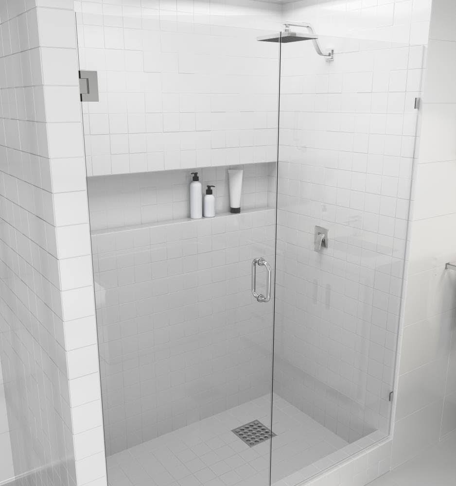 Chrome Frameless Hinged Shower Door Z469287
