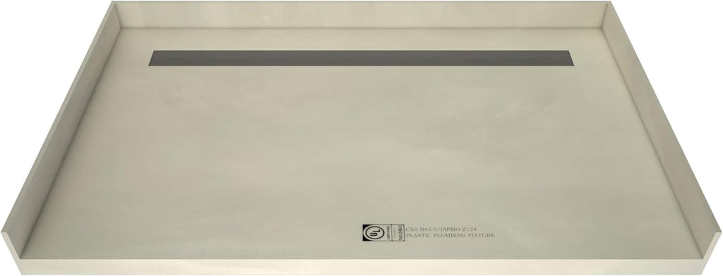 Tile Able Trench Barrier Free Pan, 36" D x 63" W Y507