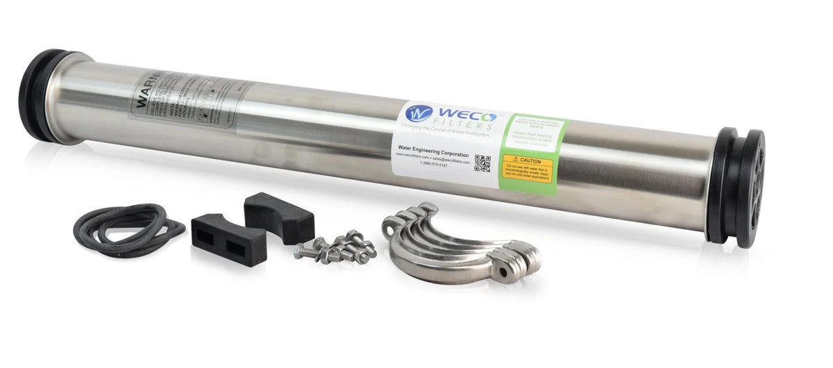 Reverse Osmosis Membrane Housing 304 Stainless Steel 3/8" X 3/8" FNPT O2574