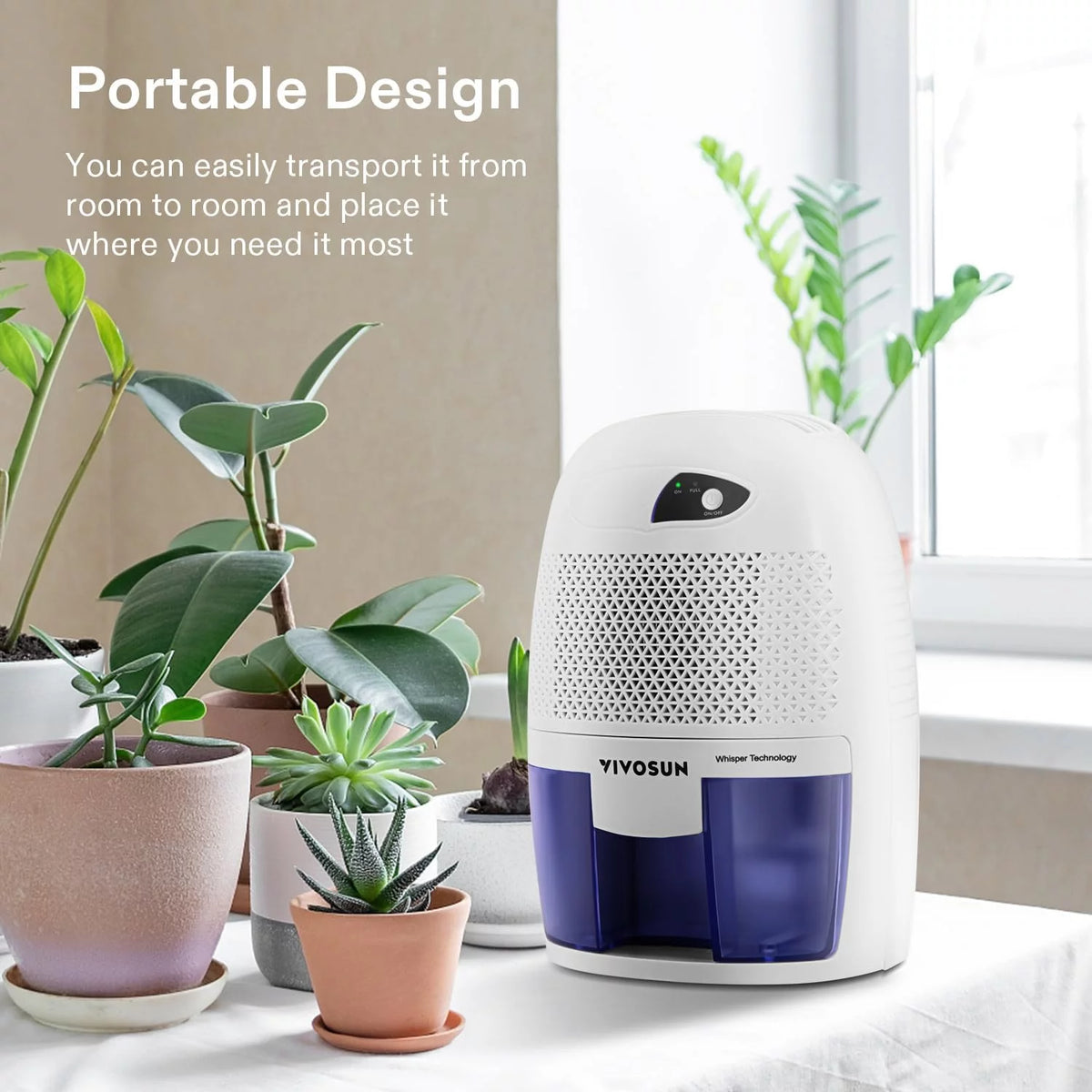 Electric Mini Dehumidifier with 500ML Water Tank G220