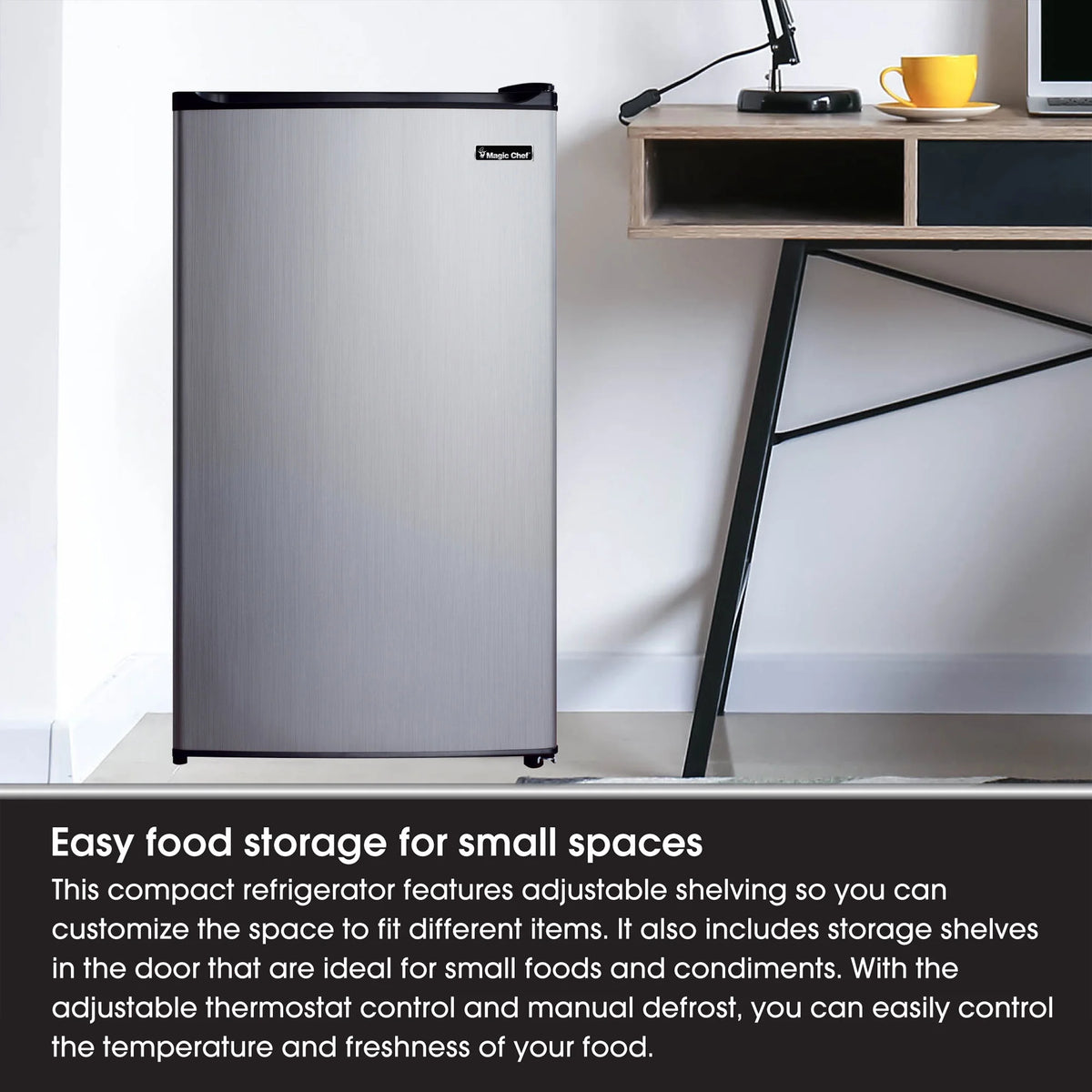 18.5 inch 3.5 Cu. ft. Compact Refrigerator Single Door W78555