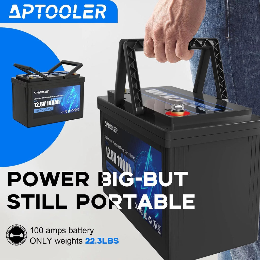 12V 100Ah LiFePO4 Battery with 100A BMS H69729