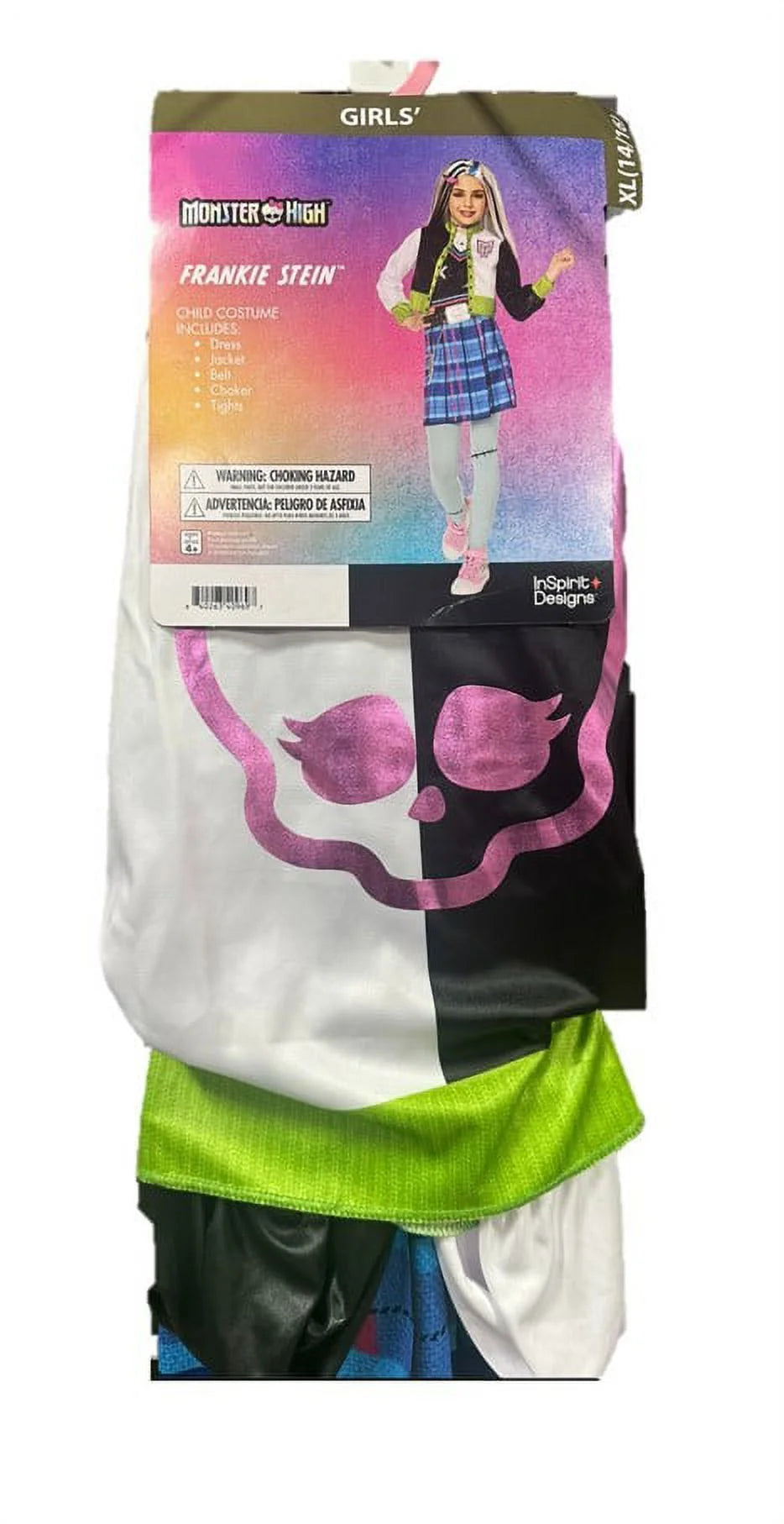 Girls Frankie Stein Halloween Costume D5048