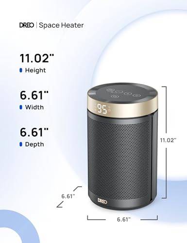 Portable Electric Space Heater with Thermostat and Remote M63263