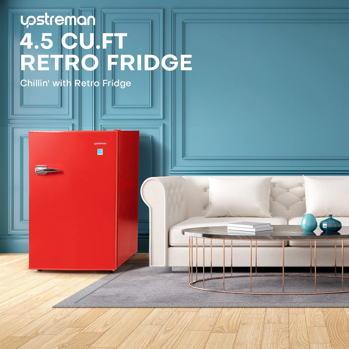 4.5 Cu Ft Retro Compact Refrigerator with Freezer V884687