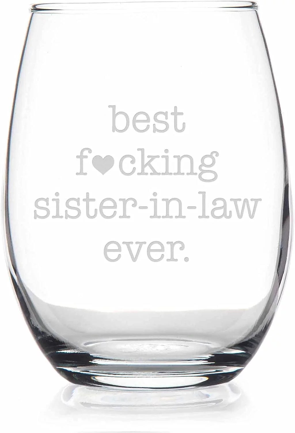 Sister In Law Stemless Wine Glass K589820