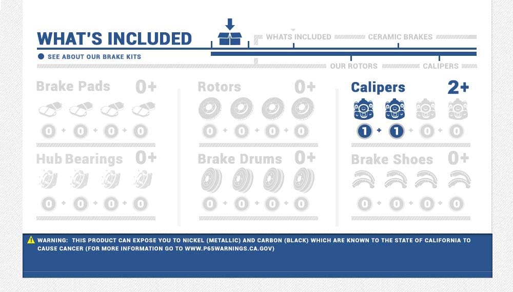 Semi-Loaded Caliper Assembly Pair Set H209