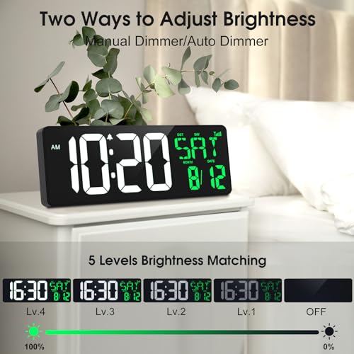17 Inch Digital Wall Clock with Remote M11002
