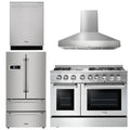 48 Propane Gas Burner Electric Oven Range Range Hood Refrigerator Dishwasher A52618