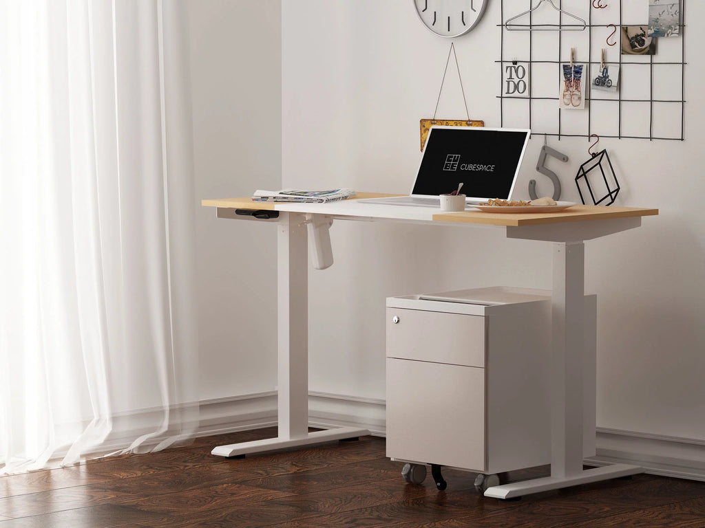 Pink 2-Drawer Metal Filing Cabinet with Wheels L665