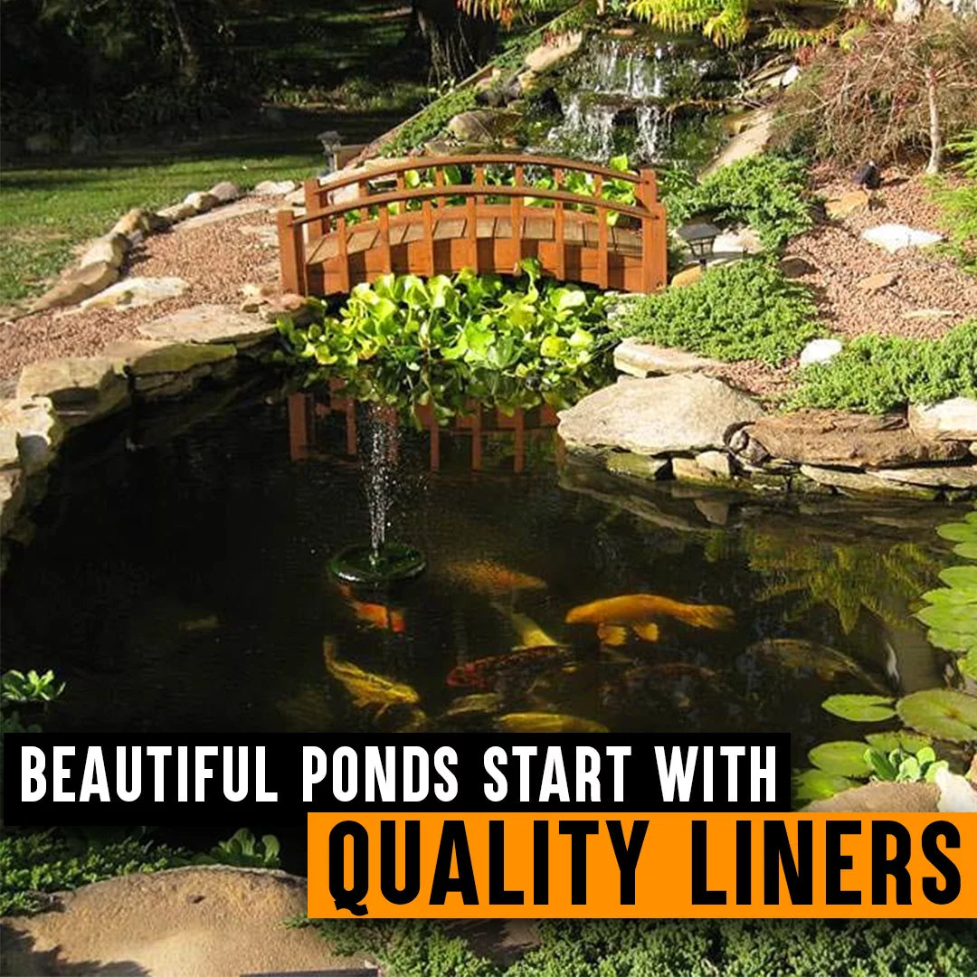 15 ft. x 30 ft. 60 Mil EPDM Rubber Pond Liner and Underlayment Combo U58195