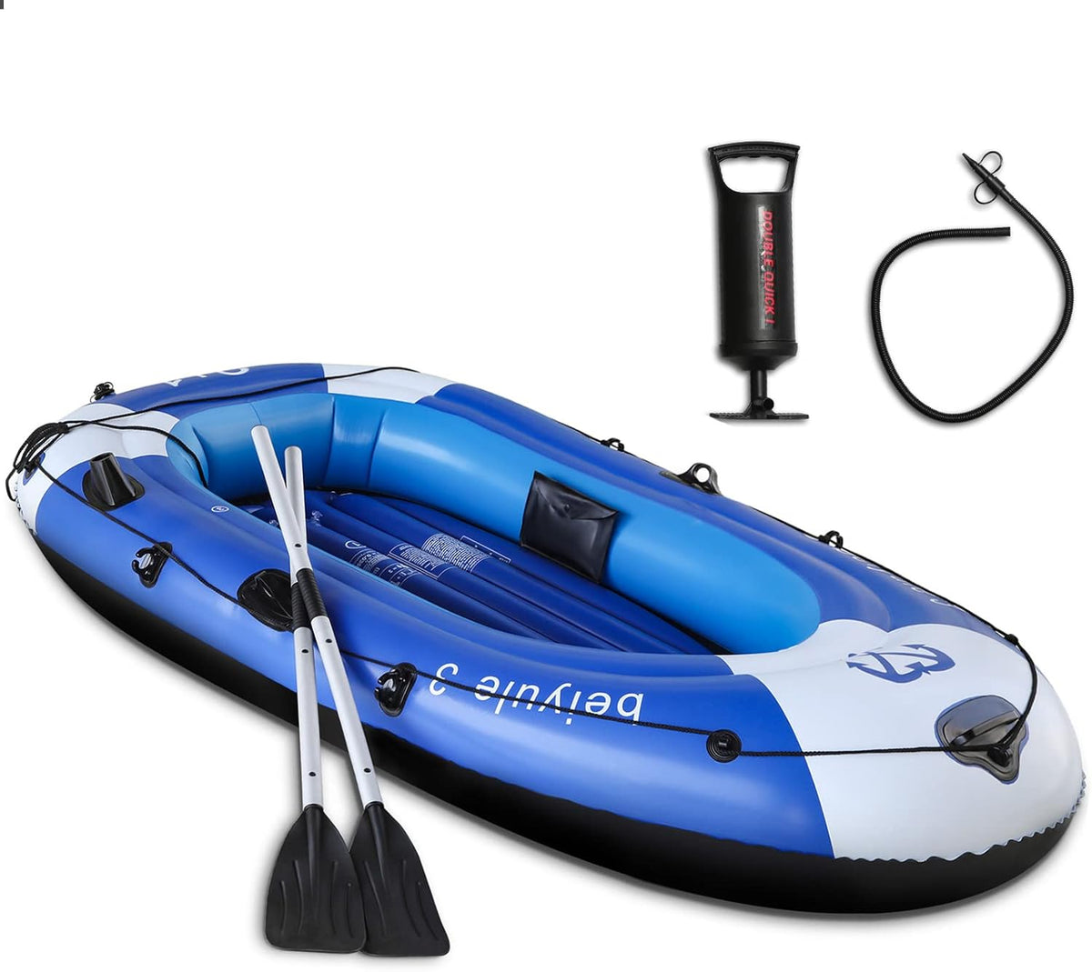 Inflatable Boat with Air Pump Rope Paddle Repair Patch V28106